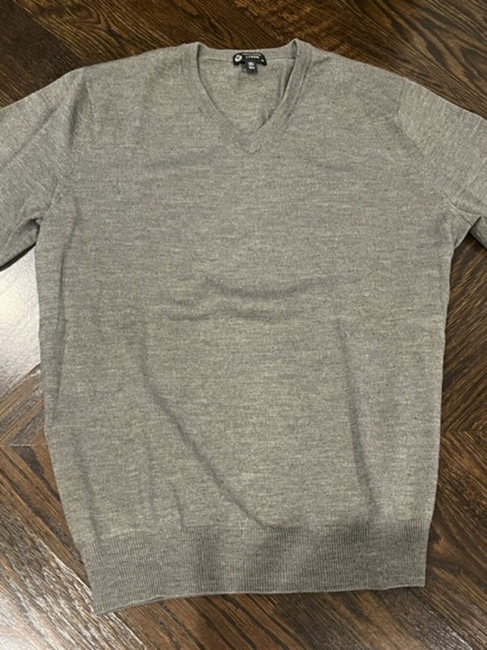 J.Crew Charcoal V-Neck Men's Sweater - Size M